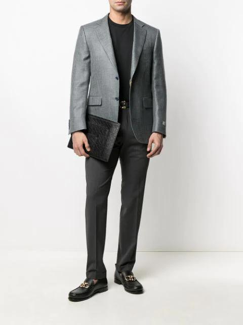 FERRAGAMO Grandioso Leather Loafer With Gancini Detail In Brown