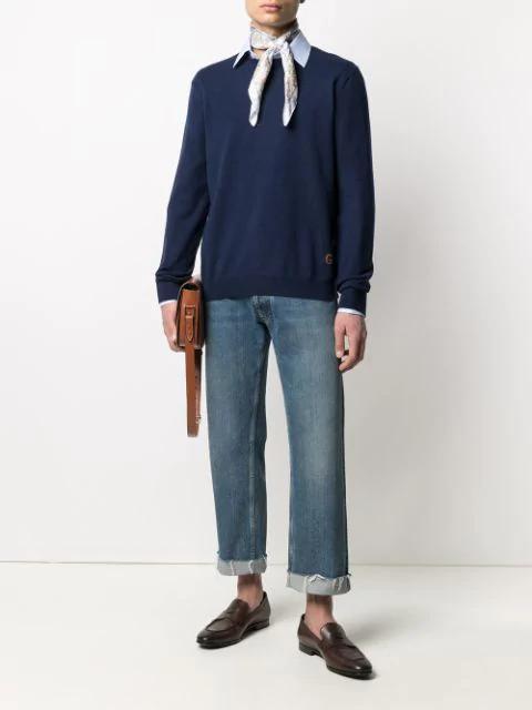 FERRAGAMO Grandioso Leather Loafer With Gancini Detail In Brown