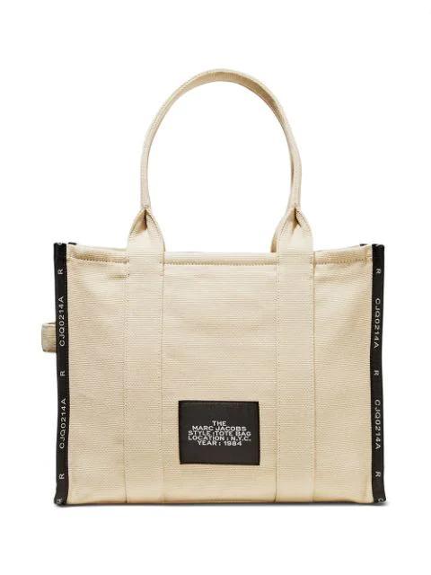 MARC JACOBS The Jacquard Large Tote Bag In Neutral