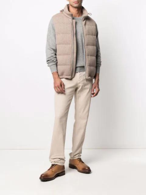 BRUNELLO CUCINELLI Cotton Sweater In Mist Grey