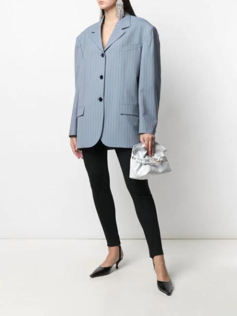 JIMMY CHOO Callie Black Shimmer Suede Clutch