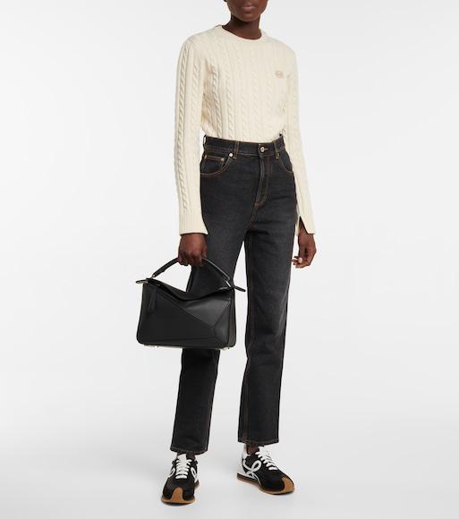 LOEWE Flow Runner Suede And Leather Trainers In Multi