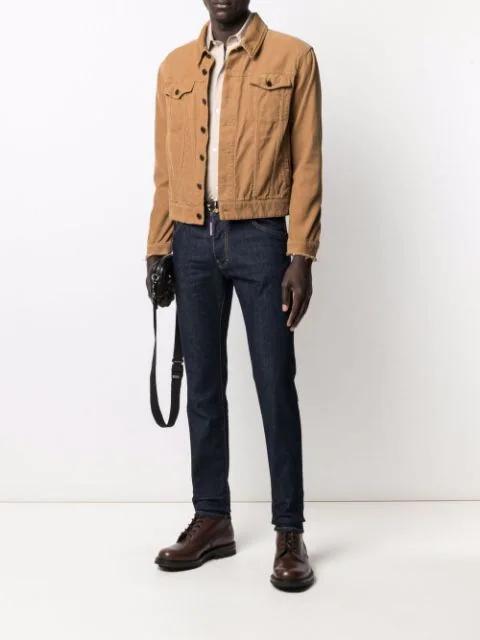 DSQUARED2 Cool Guy Jeans With Contrasting Stitching In Blue