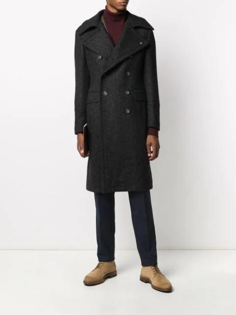 BRUNELLO CUCINELLI Men Basic Fit Twill Shirt With Button-down Collar In White