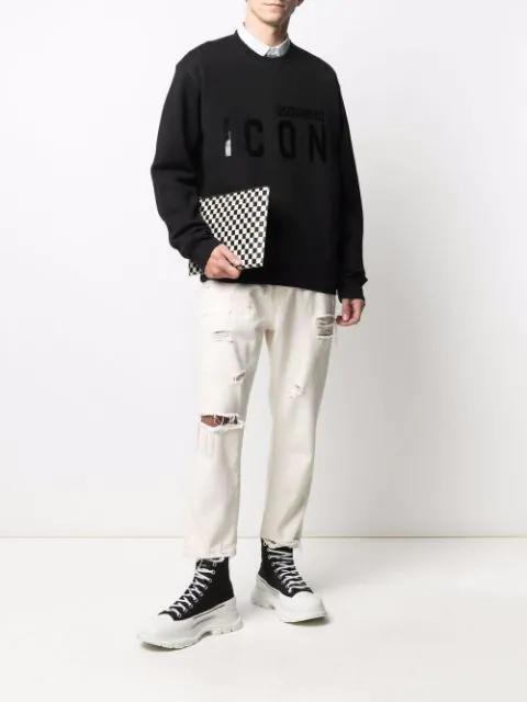 NEIL BARRETT Patchwork Stripe-pattern Shirt In White
