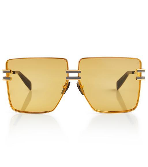 BALMAIN Double-breasted Grain De Poudre Wool Blazer In Multi