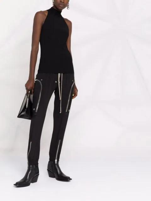 GIVENCHY Halterneck Open-back Jersey Top In Black