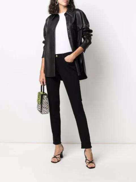 FRAME Lhomme Slim Mid-rise Jeans In Black