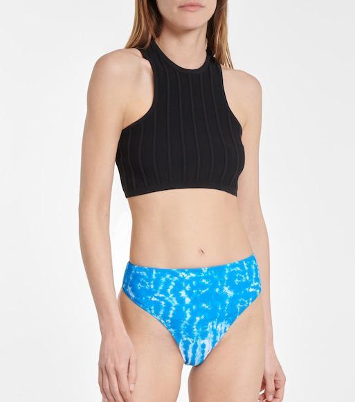 GIANVITO ROSSI Calypso Leather Thong Sandals In Black