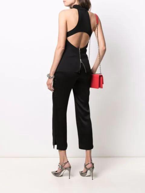 GIVENCHY Halterneck Open-back Jersey Top In Black