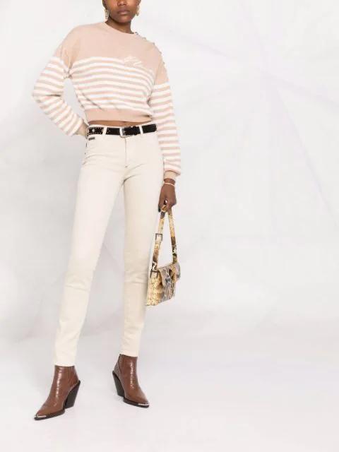 PHILIPP PLEIN Denim Slim Fit Jeggings Iconic Plein In Multi