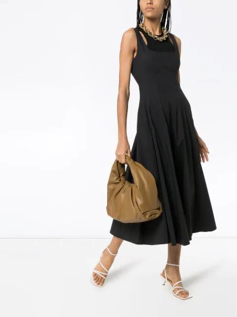 STAUD Wells Poplin Dress In Black
