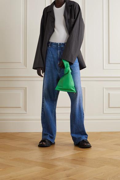 BALENCIAGA Furry Logo-embroidered Faux Shearling Slides In Black