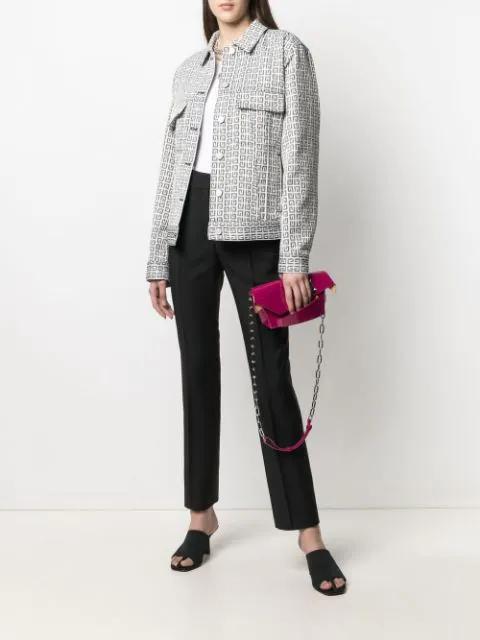 GIVENCHY 4g Logo Jacquard Trucker Jacket In Multi