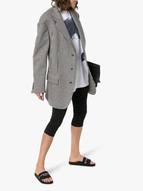 GIVENCHY Logo Printed Rubber Slides In Black