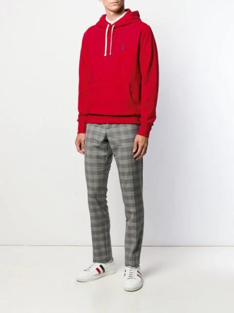 SAINT LAURENT Monogram Polo Shirt In White