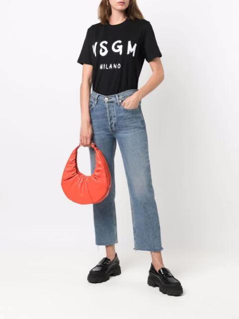 MSGM T-shirt With Logo In Black