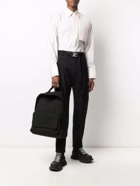 ALEXANDER MCQUEEN Black Wool Trousers