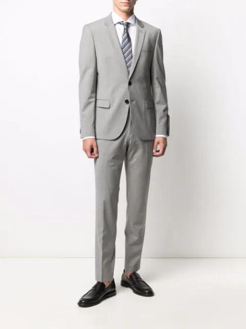 FERRAGAMO Gancini-print Fringe Scarf In Blue