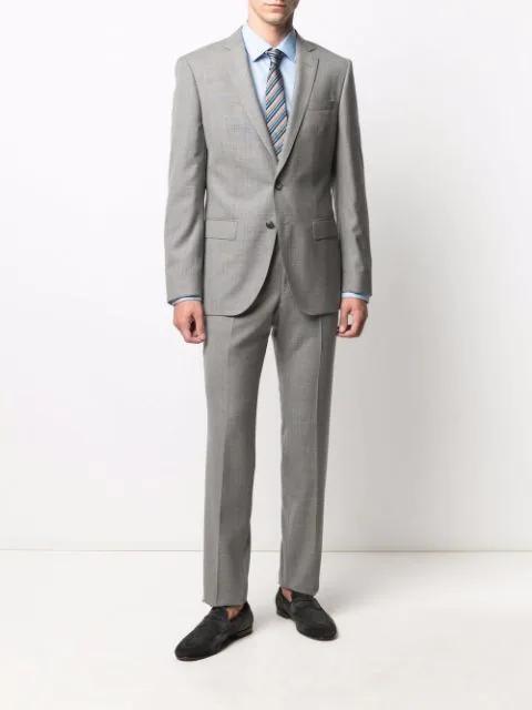 FERRAGAMO Gancini-print Fringe Scarf In Blue