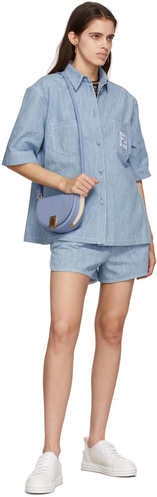 FENDI Women Brown T-shirt With Short Sleeves And All-over Ff Motiv In Cotton Woman In Black