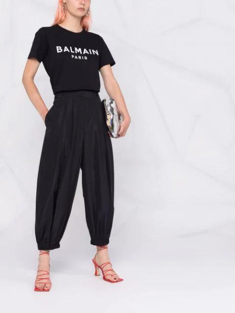 BALMAIN Women T-shirt With Print In Black