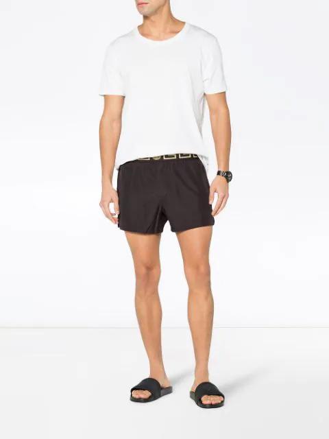 VERSACE Palazzo Rubber Slides In Black