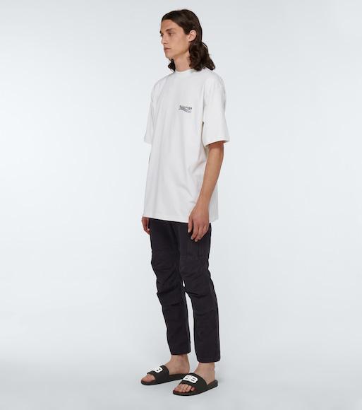 BALENCIAGA Rubber Slide Sandals For The Pool In Black