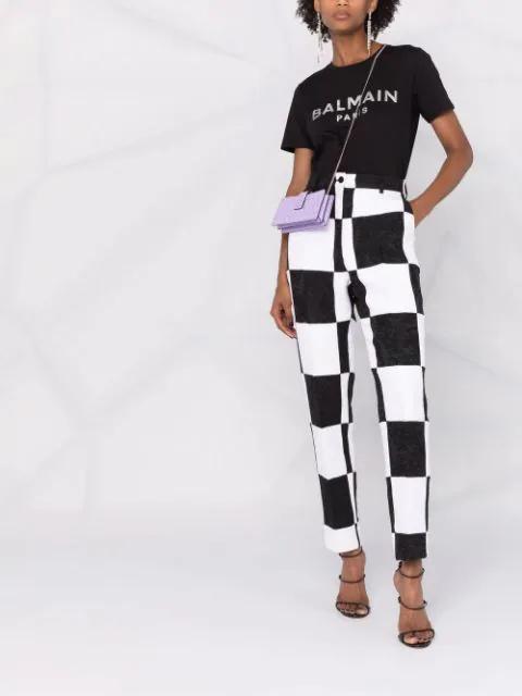 BALMAIN Logo Cotton T-shirt In Multicolor