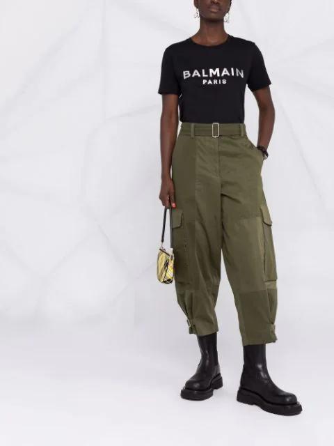 BALMAIN Logo Cotton T-shirt In Multicolor