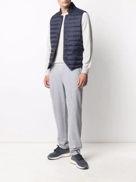 BRUNELLO CUCINELLI Cotton Sweater In Mist Grey