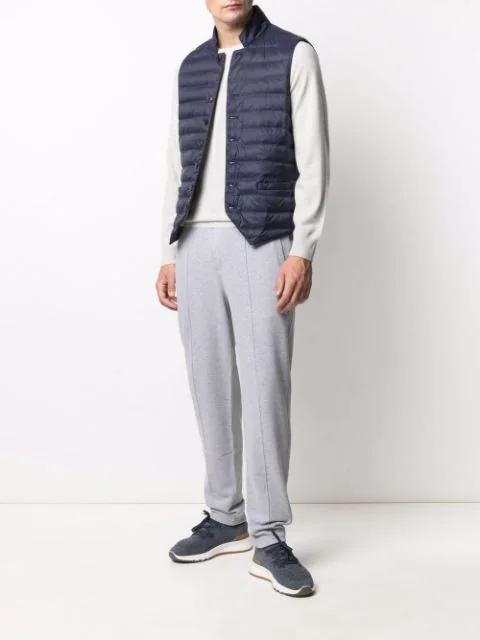 BRUNELLO CUCINELLI Cotton Sweater In Mist Grey