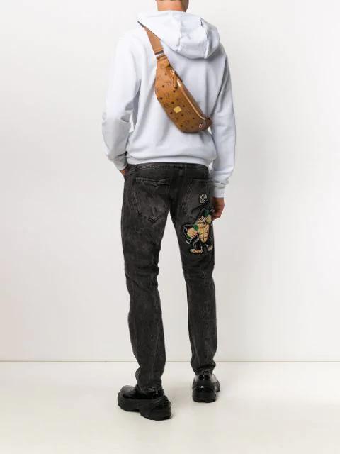 MCM Medium Fursten Belt Bag In Brown