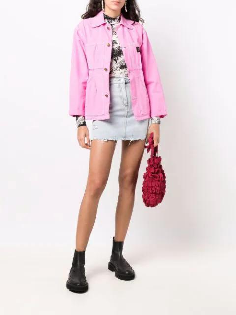 RUSLAN BAGINSKIY Wool Baker Boy Hat With Vinyl Visor In Black