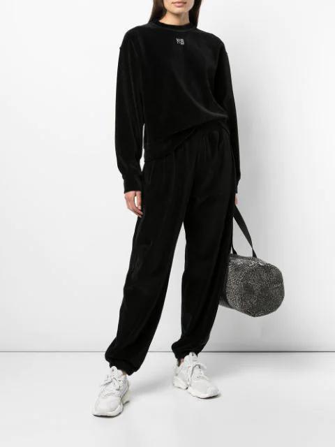 ALEXANDER WANG T T By Alexander Wang Puff Logo Sweatshirt In Black