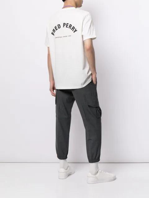 FRED PERRY Classic Crew Neck Tee In White