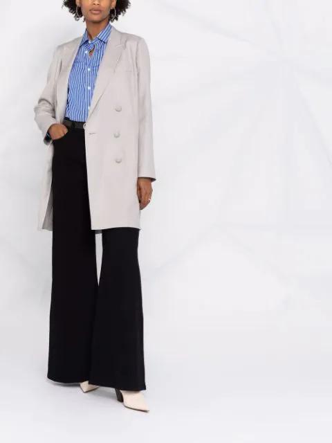 FRAME Le Slim Palazzo Wide Leg Jeans In Black