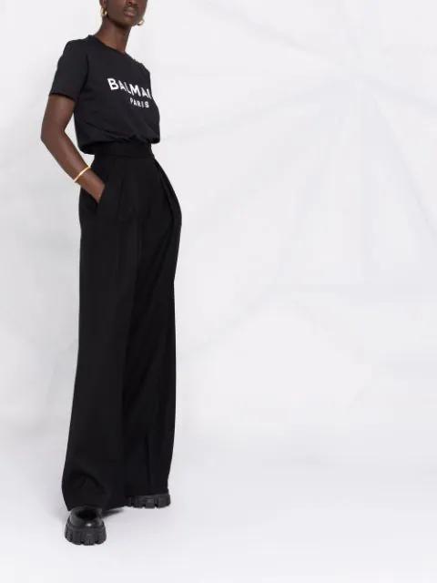 BALMAIN Women T-shirt With Print In Black