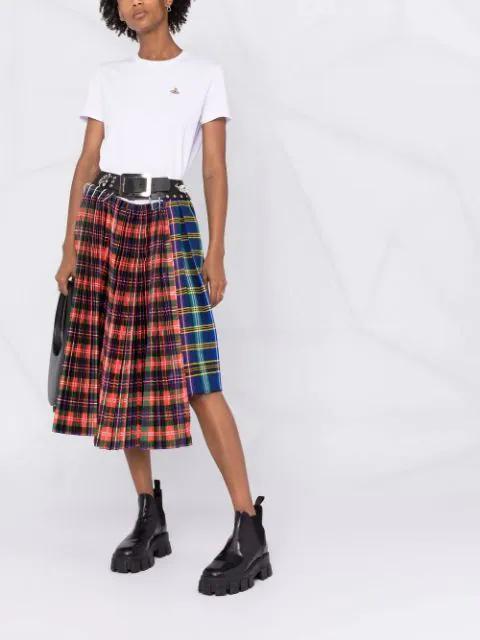 VIVIENNE WESTWOOD T-shirt With Embroidery In Bianco