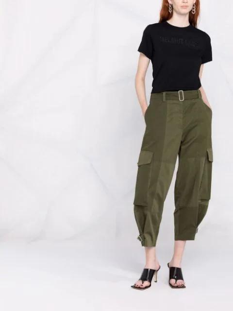 HELMUT LANG Jersey Logo Tee In Black