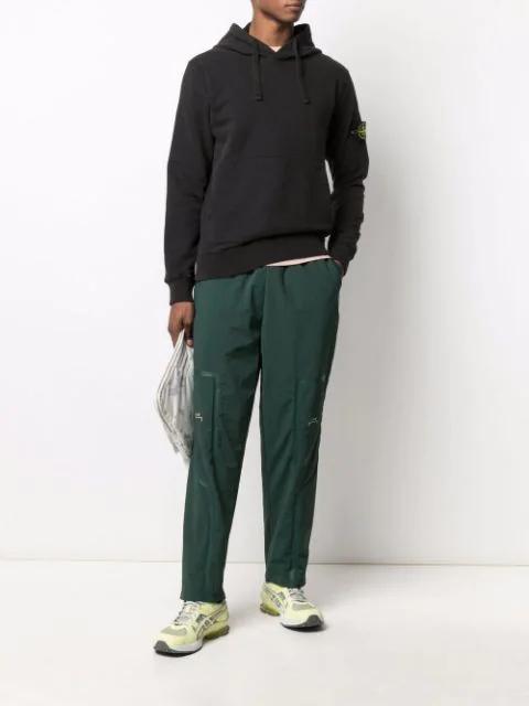 STONE ISLAND Cotton Sweatshirt With Removable Logo Patch In Black