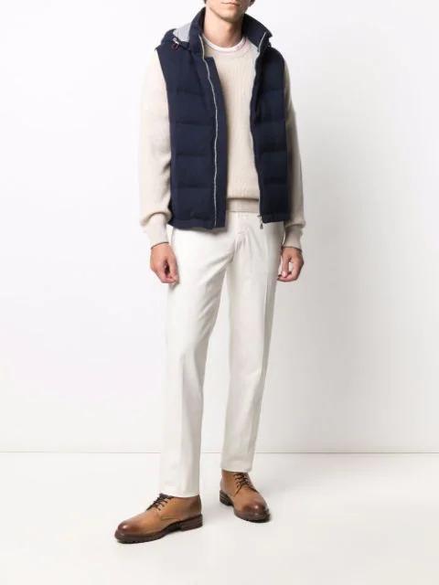 BRUNELLO CUCINELLI Cotton Slim Fit Pants In White