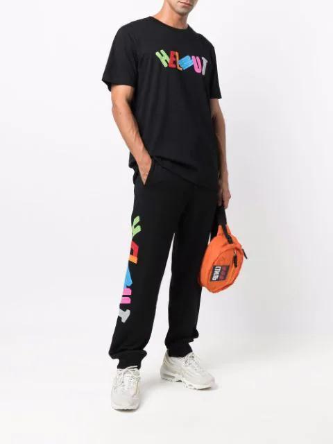 HELMUT LANG 3d Logo Track Pants In Black