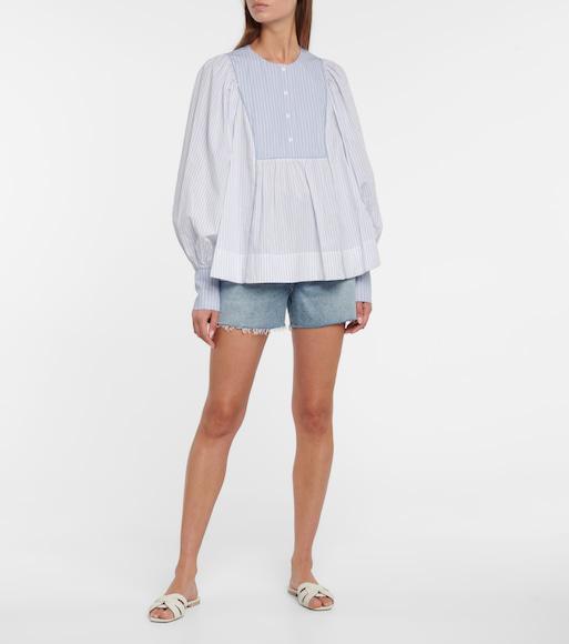 SAINT LAURENT White Slide Sandals With Square Toe For Women