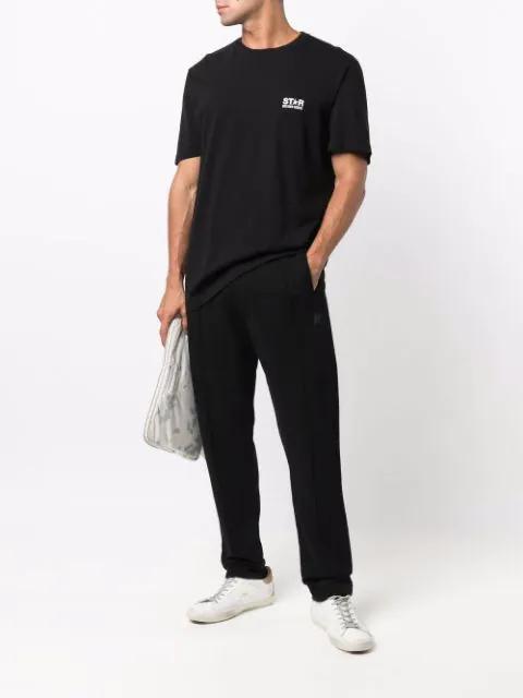 GOLDEN GOOSE Men Logo Print T-shirt In Black