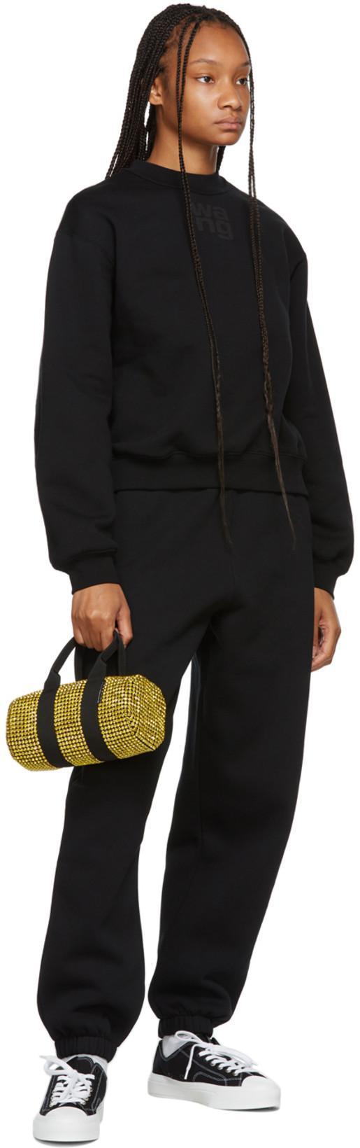 ALEXANDER WANG T T By Alexander Wang Puff Logo Sweatshirt In Black