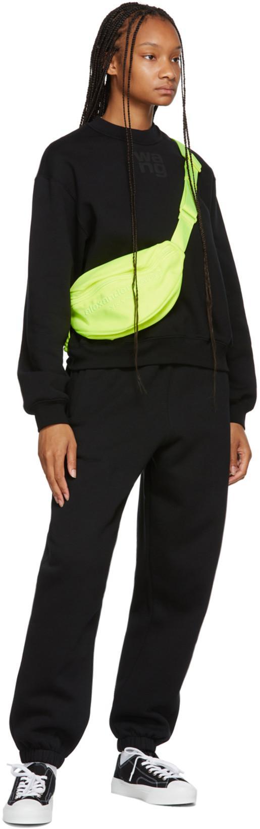 ALEXANDER WANG T T By Alexander Wang Puff Logo Sweatshirt In Black