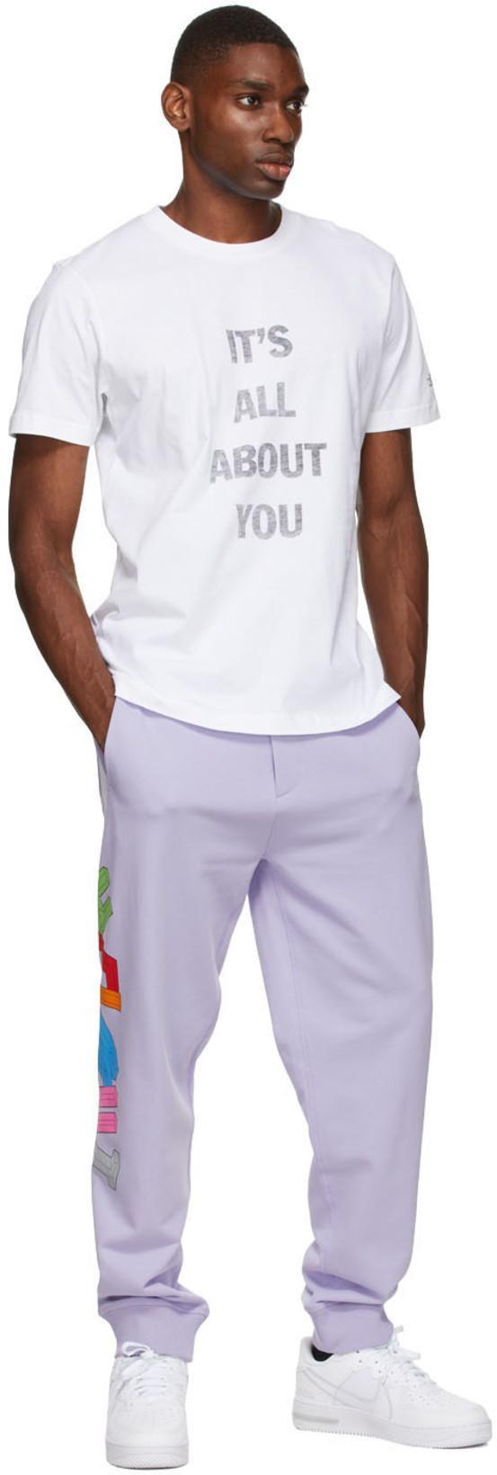 HELMUT LANG Purple 3d Jogger Lounge Pants In Lavender