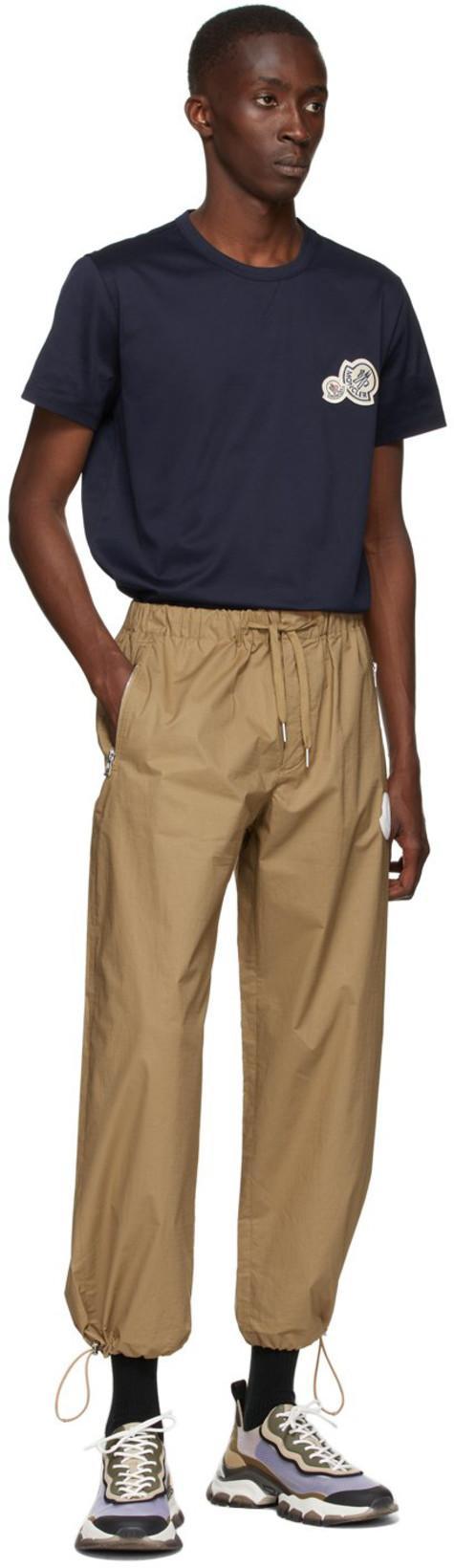 MONCLER Crewneck T Shirt Featuring Multiple Patches In Black