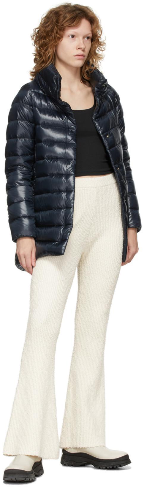 HERNO Amelia Water-resistant Ultralight Nylon A-line Puffer Jacket In Black